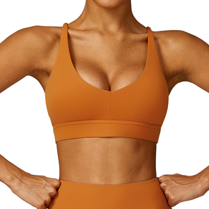 OEM ODM Soutien-gorge de sport pour femmes de haute qualité personnalisé, haut de sport pour la gym et le yoga, vêtements de fitness en nylon et élasthanne - Product Image 1