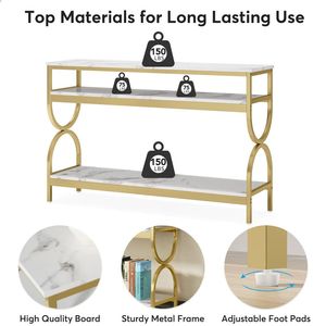 <b>Console</b> <b>Table</b> with Storage Rack Side <b>Table</b> and <b>Sofa</b> <b>Table</b> Option - Product Image 5