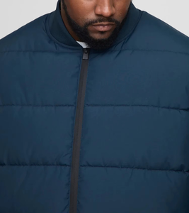Veste matelassée pour homme avec logo personnalisé OEM ODM, col montant, manteau d'hiver rembourré en coton, chaud, respirant, vêtements d'extérieur - Product Image 6