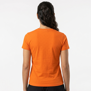 เสื้อยืดทรงสลิมฟิตแบบพื้นฐาน ผ้าคอตตอนผสมสแปนเด็กซ์ สำหรับผู้หญิง ปี 2026 รุ่นซัมเมอร์  แบบครอปสีขาวล้วน  สามารถสั่งทำได้ - Product Image 6