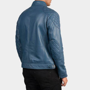 <b>Men</b> Soft Genuine Leather <b>Jacket</b> Premium Casual Full Zip Comfortable Durable Regular Fit Everyday Fashion Outerwear Winter Quick - Product Image 5