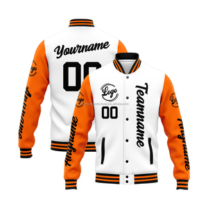 Chaqueta universitaria de verano personalizada para hombre al por mayor, diseño minimalista, cuello levantado, logotipo bordado en la parte delantera, 100% lana a prueba de viento - Product Image 1