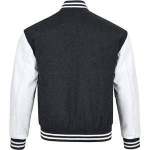 Veste universitaire vintage de qualité supérieure pour hommes, 100 % polyester, logo personnalisable sur le devant, idéale pour les saisons de baseball printanières - Product Image 2