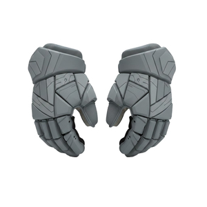 Ice Hockey Gloves Full Finger Breathable PU Material <b>Hook</b> and Loop Closure Custom Logo Unisex Sports Protection Gray - Product Image 4