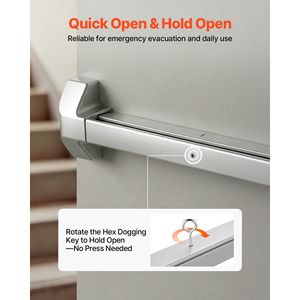 Dispositivo Antipanico Automatico per Porte di Uscita Commerciali in Acciaio Inox da 31 Pollici - Product Image 5