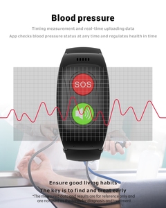 PT 4G Red SOS Fall GPS AGPS LBS WIFI Posición Alerta de caída Relojes para ancianos con temperatura Monitor de presión arterial Braceletsor - Product Image 4