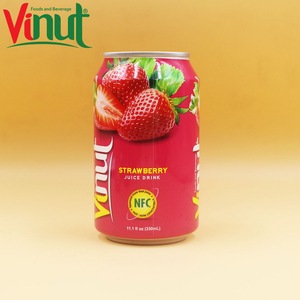 330ml VINUT Can (<b>Tinned</b>) Original Taste Strawberry Exporters Customized logo Hot Sale Good Smell <b>Sweet</b> No Preservatives - Product Image 1