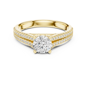 Bague exclusive en diamant de laboratoire taille ronde, élégante pour mariage et fiançailles, bijoux de mariée, fournisseur OEM en gros - Product Image 6