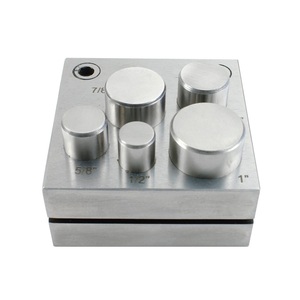 5 Piece Round Disc <b>Cutter</b> with 5 Punch Sizes 1/2In 5/8In 3/4In 7/8In 1In for Jewelry Engraving and Metal Cutting Tools - Product Image 5