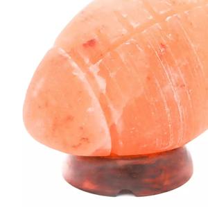 Lampe en cristal de sel rose de l'Himalaya 100% naturel, nouveau design en forme de ballon de football, technique de sculpture à la main, produit artisanal naturel - Product Image 2