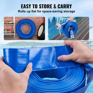 Manguera de Drenaje para Piscina de PVC Resistente de 2 Pulgadas x 50 Pies con Conectores Camlock de Aluminio con Certificación CE, Segura para Nadadores, Compatible con Bombas - Product Image 5
