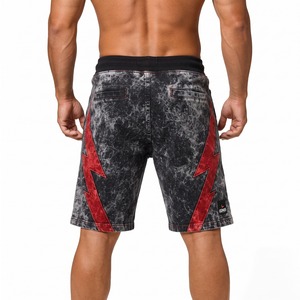 <b>Men</b> Acid Wash <b>Lounge</b> <b>Shorts</b> Cotton Sweat <b>Shorts</b> Vintage Washed Athletic Training Casual Summer Bottoms with Pockets - Product Image 5