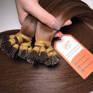 Vietnamien 100% Remy naturel kératine I conseils Double dessiné 1g/1Tip matière première prix usine vente en gros-haute Extensions de cheveux humains - Product Image 2