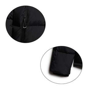 High Quality Customized Men's Long <b>Thin</b> Canvas Waterproof Breathable <b>Puffer</b> <b>Jackets</b> 2026 New Arrival High Street Style Hooded - Product Image 2