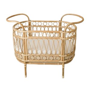 Handmade Rattan Baby Cot Toddler Furniture Kids Room Wholesale Factory Price High Quality Children Furniture <b>Bed</b> - Product Image 1