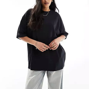 Camiseta de Mujer de Alta Calidad, Corte Ajustado, Cuello Redondo, Manga Corta, Hombros Caídos, Tejido Jersey, Ecológica y Resistente - Product Image 1