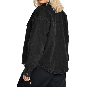 Chaqueta Vaquera de Mezclilla para Mujer, Tallas Grandes, al por Mayor, Tela Personalizable, Muestra Gratuita, la Mejor Calidad - Product Image 4