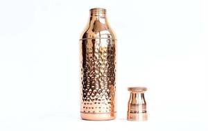Copper Classic High Quality Reusable Water <b>Bottle</b> with Lid Customizable Capacity for Travel Use - Product Image 5