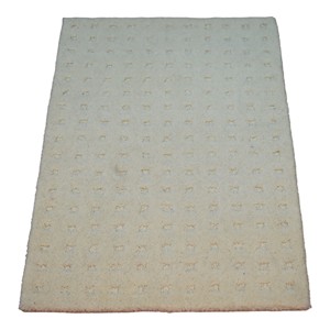 Modern Hand Tufted Wool Rug Minimalist <b>Dot</b> Pattern Low Pile High Density Cut & Loop Grid Accent Area Rug - Product Image 5