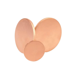 Pure Copper Blank Round Coins for Stamping Engraving Metal <b>Craft</b> Blank Decorative Round Copper Plan Coin - Product Image 2