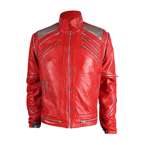 High Quality New Men's Red PU Leather Moto <b>Jacket</b> Stand Collar Zipper Closure Windproof <b>Slim</b> <b>Fit</b> Autumn Motorcycle Style <b>Jacket</b> - Product Image 1