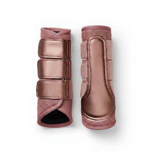 Botas de montar Tough Tack de malla transpirable con paneles de PU y forro de mezcla de bambú para un ajuste fresco, seguro y fácil de regular en color azul. - Product Image 3