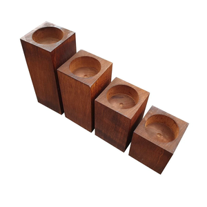 Wooden Handmade <b>Candle</b> Stand FAIZA CRAFT FC-2228 for Home Decoration Christmas and Other Occasions Round Star Heart Shapes - Product Image 5