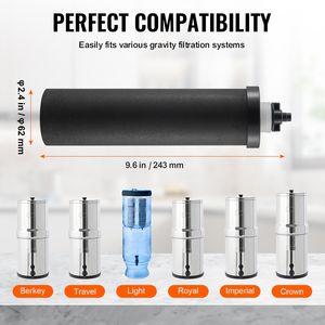 Filtri Acqua a Carbone Attivo di Ricambio, Elementi di Purificazione a Gravità Facili da Sostituire per Camper, Materiale PP - Product Image 6