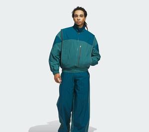 Survêtements d'hiver personnalisés 100% coton pour hommes et femmes, ensemble jogging vintage deux pièces noir, veste de sport respirante à fermeture éclair intégrale - Product Image 3