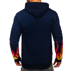Sudaderas con Capucha de Invierno Personalizadas de Alta Calidad, Unisex, con Estampado de Fuego, OEM, Transpirables, 100% Algodón, Sudadera de Felpa Extra Grande - Product Image 3