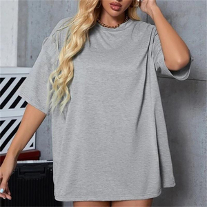 Camiseta Clásica de Cuello Redondo Estampada para Mujer, Top Informal de Algodón Suave y Cómodo para un Look Informal sin Esfuerzo - Product Image 5