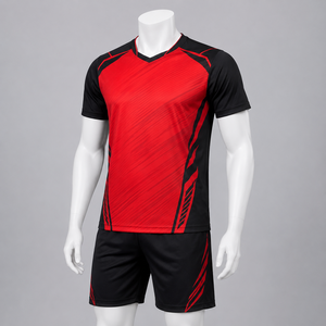 ชุดแบดมินตันชาย Flexco Sports ผ้าโพลีเอสเตอร์น้ำหนักเบา ระบายอากาศได้ดี สวมใส่สบาย ยืดหยุ่นสำหรับการเคลื่อนไหว เหมาะสำหรับการแข่งขันและการฝึกซ้อม - Product Image 1