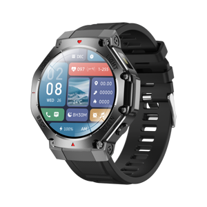 Montre connectée TR3MAX avec lampe torche, écran TFT de 1,53 pouce, étanche IP67, GPS, moniteur de fréquence cardiaque, lampe torche pour les aventures en plein air - Product Image 1