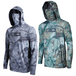 Traje de Pesca Casual con Capucha y Estampado Sólido, con Protección Solar y Camiseta Ligera y Transpirable para Mujer, para Pesca al Aire Libre - Product Image 1