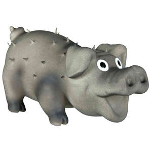 Cerdo de 10 cm con pelo, juguete inflable de látex con forma de animal - Product Image 3