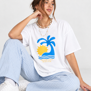 T-shirt graphique personnalisé OEM pour femme, coupe décontractée oversize, en polyester et coton, à manches courtes, style streetwear - Product Image 3
