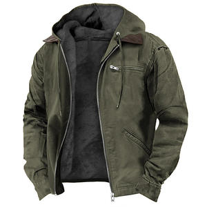 Chaqueta de Trabajo Lavable para Hombre, Manga Larga, con Cinta Reflectante, Sudadera con Capucha, Chaqueta de Seguridad para Trabajos en Congeladores - Product Image 1