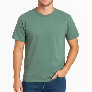 T-shirt homme, nouveau t-shirt d'été uni, col rond, manches courtes, fabrication en usine, prix de gros, t-shirt pour homme - Product Image 5