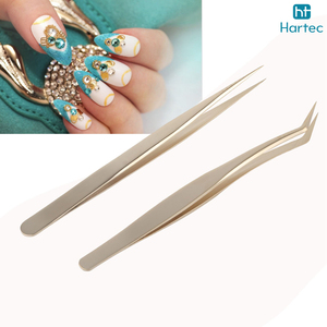 High Quality Product Lash Tweezers Set Of 2 Pcs Comfort Grip Stainless Steel Fiber Tip Lash Tweezers For Eyelash Extensions - Product Image 4