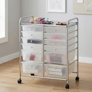 12 <b>Plastic</b> Storage Drawer Cart - Product Image 5