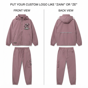 Chaqueta Cortavientos ZAINI para Hombre y Mujer, con Capucha, Invierno, Tela Taslon de Poliéster 125GSM, Azul Rey, Diseño de Paneles en Contraste, Personalizable - Product Image 1