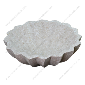 Envase Personalizado de Alta Calidad, Nuevo Diseño de Accesorios para el Hogar, Tazón de Mármol de Color Marfil, Piedra Natural - Product Image 4