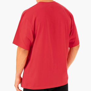 T-shirt décontracté à manches courtes et col rond en coton 200 g/m² pour homme, couleur unie, coupe ample, design vierge, vente chaude - Product Image 4