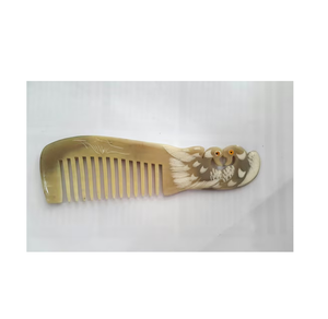 Peine de cuerno de búfalo con mango de tigre, herramienta artesanal moderna, el más vendido, para peinado, precio al por mayor - Product Image 3