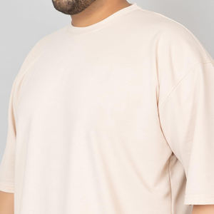Custom Oversized Men's <b>T</b>-<b>Shirts</b> <b>Polyester</b>/Cotton Blend Breathable Jersey Fabric Casual Print Design High Street style tshirt - Product Image 6