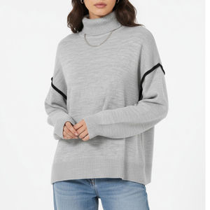 Cárdigan de lana transpirable para mujer, estilo vintage, antipilling, para invierno, informal, para hacer ejercicio, con cuello simulado y botones frontales. - Product Image 4