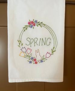 Nature4u Essuie-tout de cuisine 100% coton réutilisables, motif fleurs sauvages brodées, écologiques, séchage rapide, haute absorption - Product Image 6