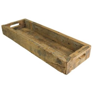 Best Seller Rustic <b>Brown</b> Mango Wood Tray Set with Handles for Home Decor and Organization <b>Storage</b> Tray Set of 3 - Product Image 2