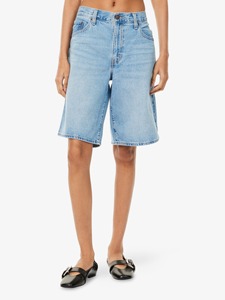 Nouveaux shorts en jean décontractés pour femmes, en tissu polyester et coton, personnalisés, d'été, haut de gamme, élégants, en denim délavé, séchage rapide, avec perles - Product Image 3