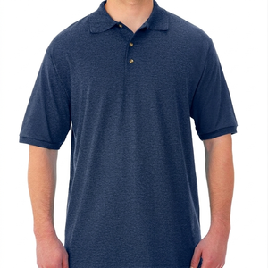 Camiseta Polo de Verano para Hombre, Corte Ajustado, Color Sólido, Informal, Lisa, Tejido Fino, Cuello Camisero - Product Image 5